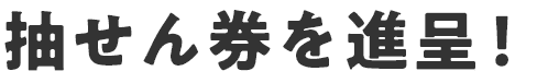 抽せん券を進呈！