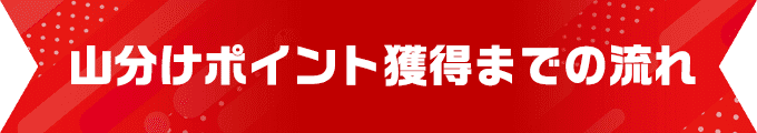 山分けポイント獲得までの流れ